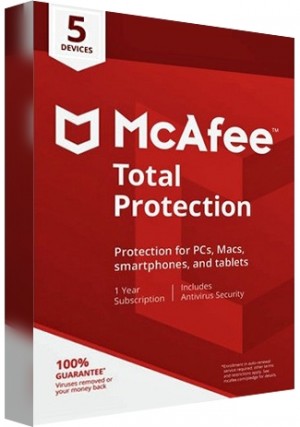 McAfee Total Protection - 5 Devices /1 Year