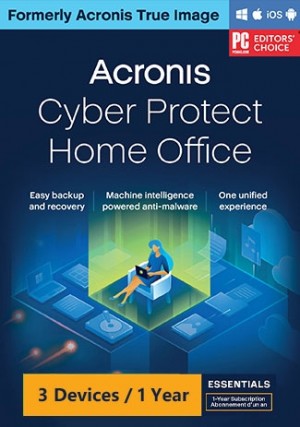 Acronis Cyber Protect Home Office Essentials /3 Device (1 Year )