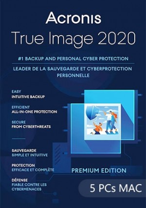 Acronis True Image 2020 - 5 PCs MAC 