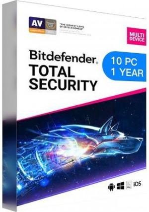 Bitdefender Total Security Multi Device / 10 Devices (1 Year)