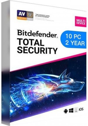 Bitdefender Total Security Multi Device / 10 Devices (2 Years) [EU]