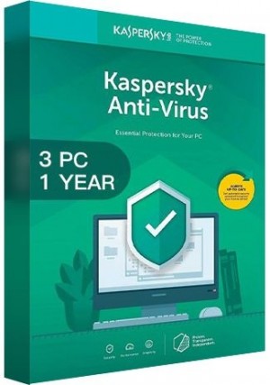 Kaspersky Antivirus 2020 / 3 PCs (1 Year)