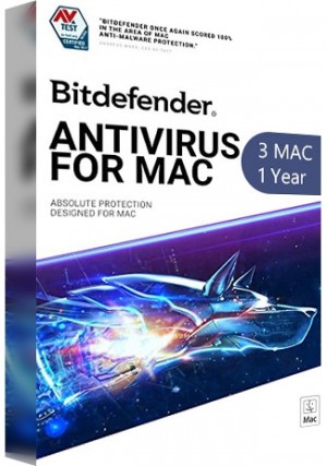 Bitdefender Antivirus for Mac/ 3 MAC (1 Year)